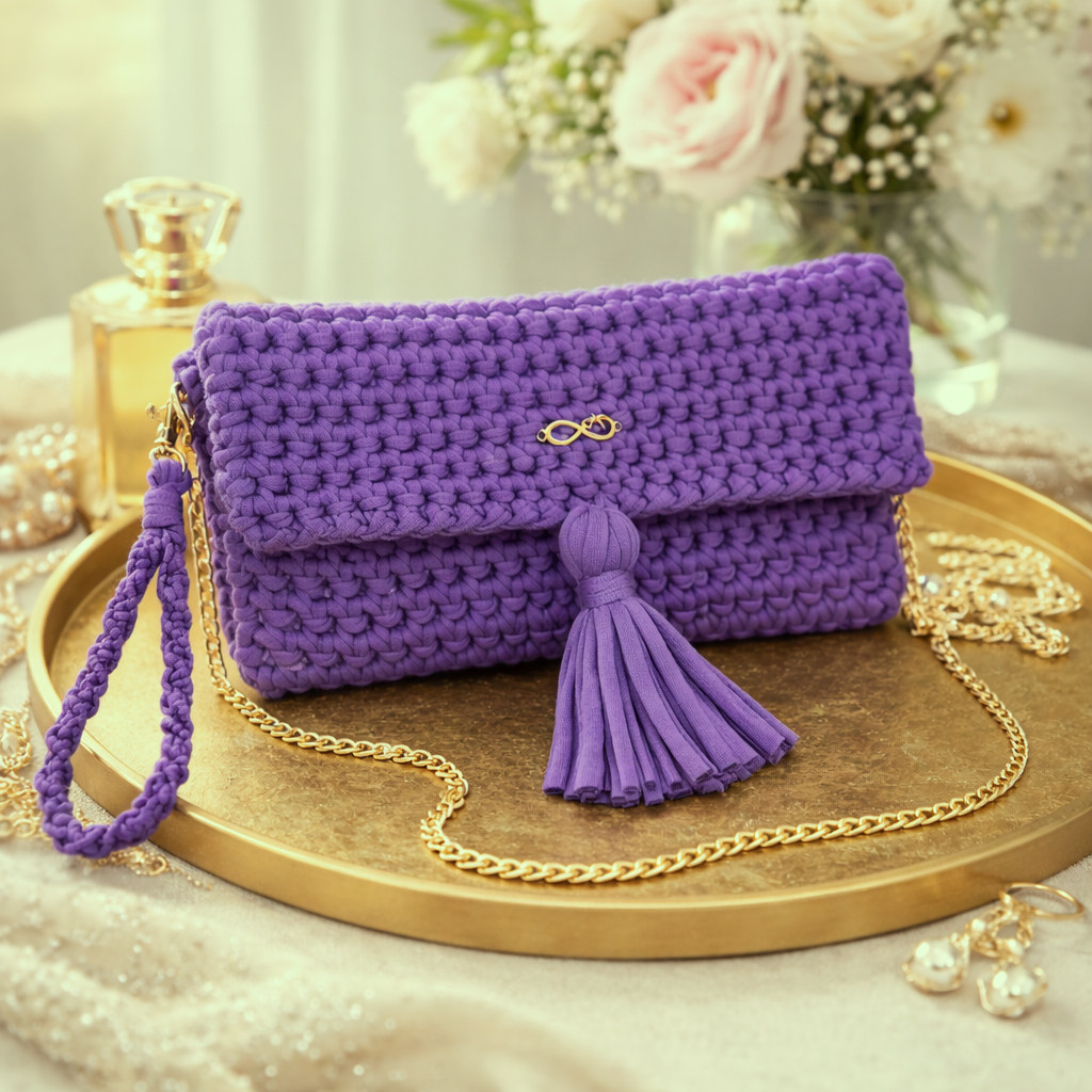 Pochette Aurora colore viola