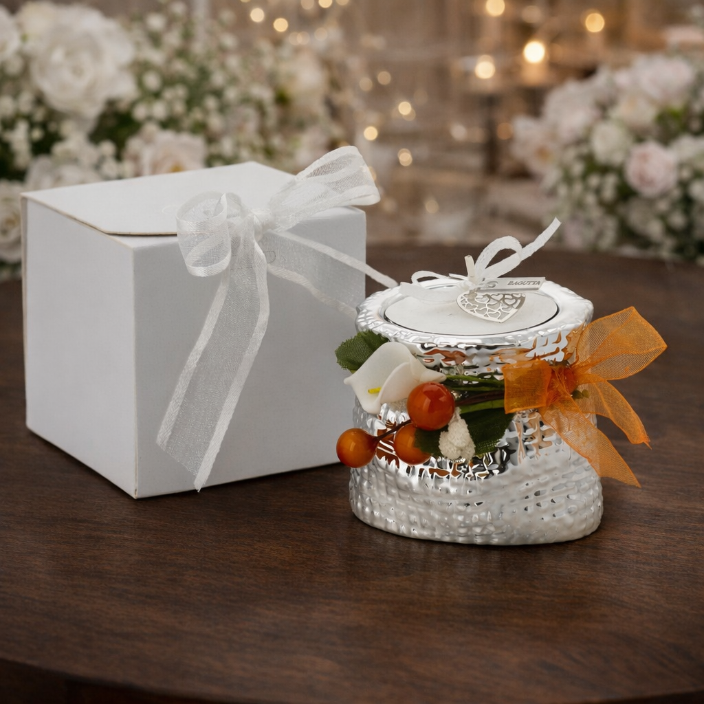 Portacandela mini sacco con tealight Bagutta, 6 colori