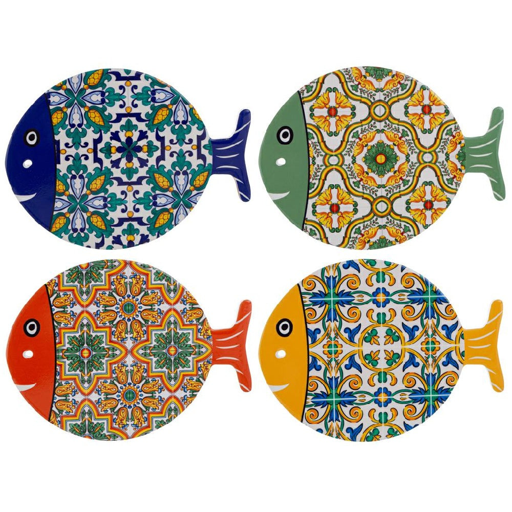 Poggiapentola pesciolino in ceramica