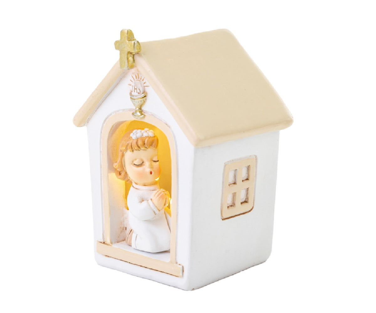 Bimba in Chiesa per Prima Comunione, con LED