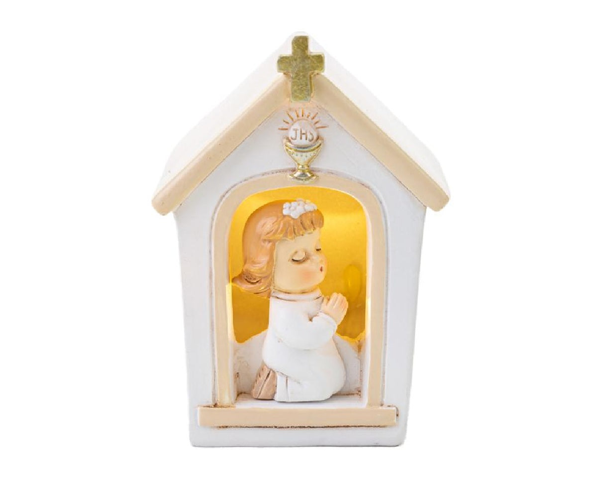 Bimba in Chiesa per Prima Comunione, con LED