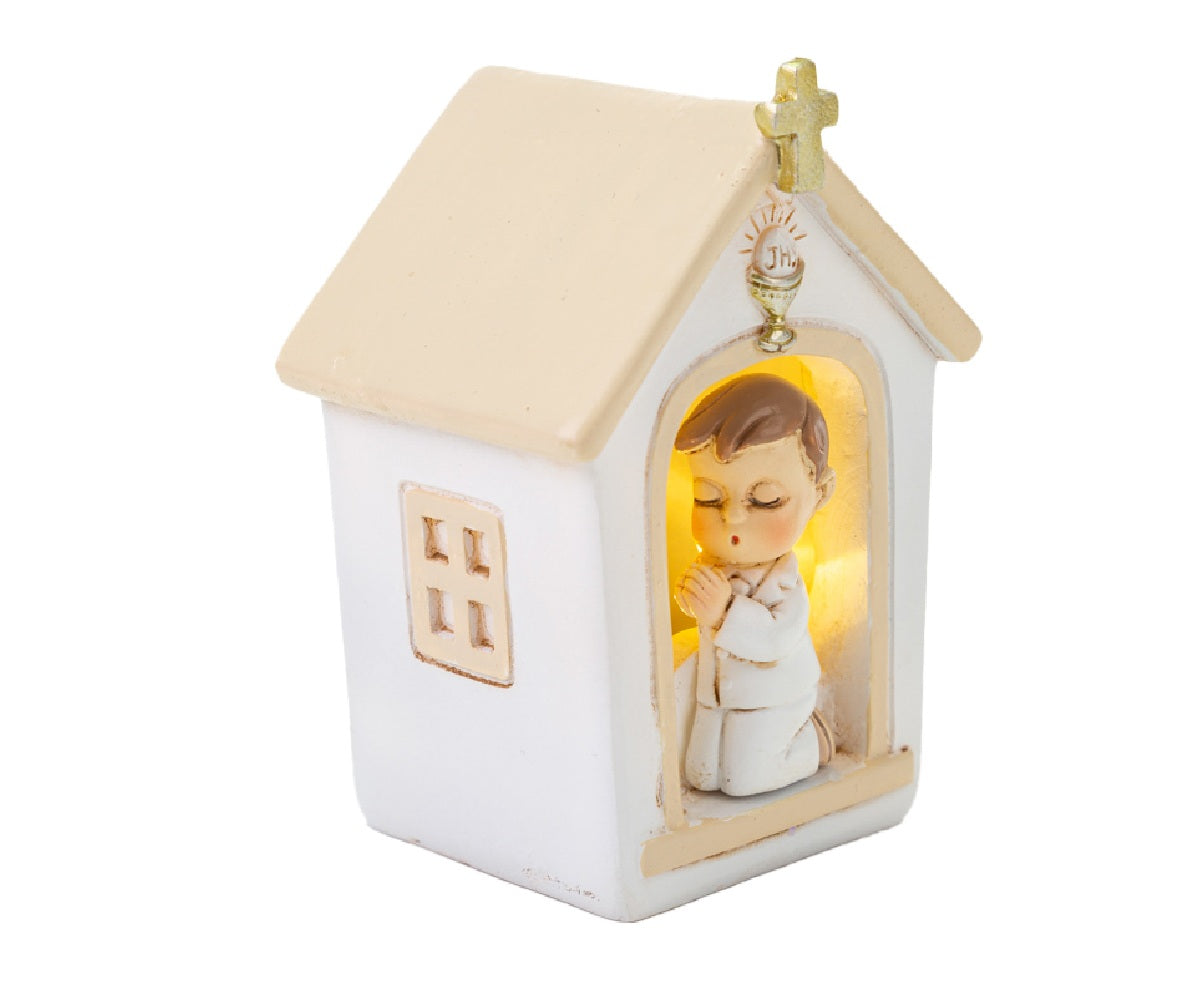 Bimbo in Chiesa per Prima Comunione, con LED