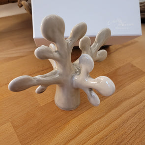 Albero della vita 3D in porcellana tortora