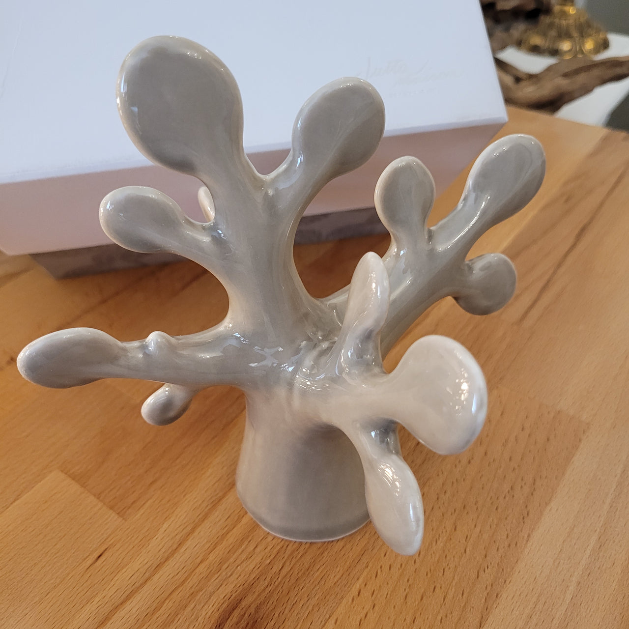 Albero della vita 3D grande in porcellana tortora