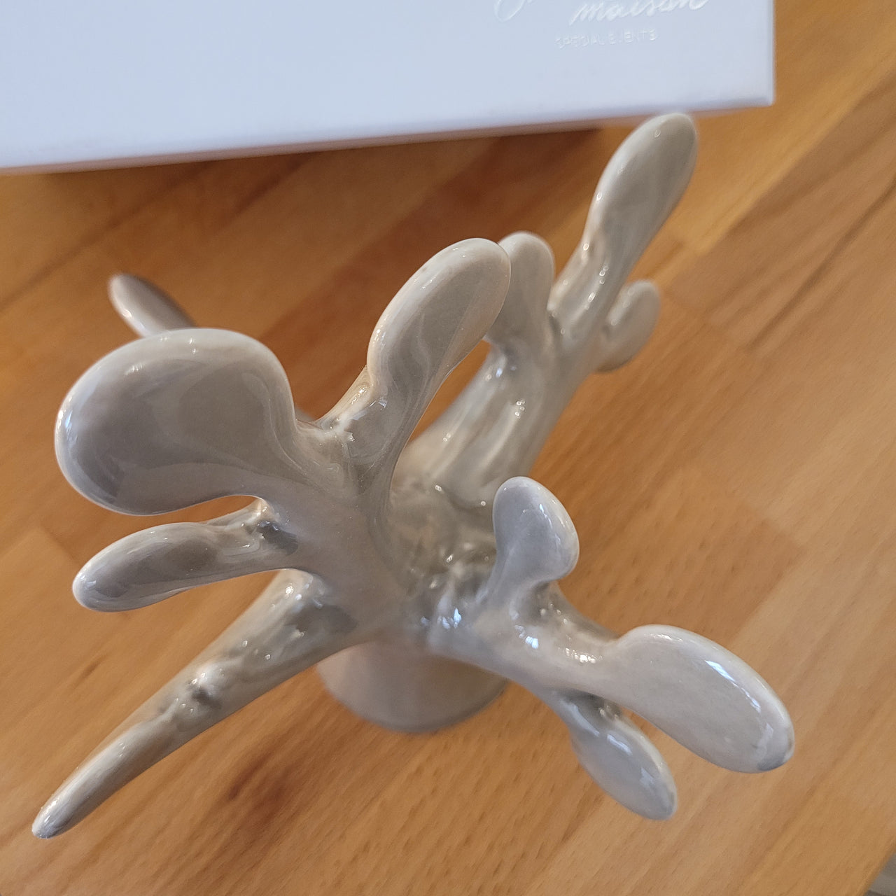 Albero della vita 3D grande in porcellana tortora