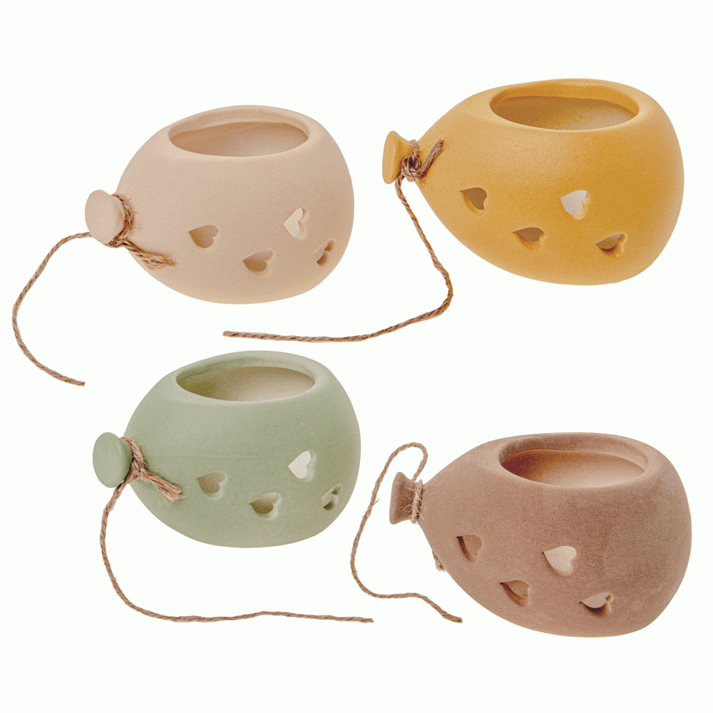 Terra Bolloon: bomboniera 2026 palloncino portapiante in porcellana