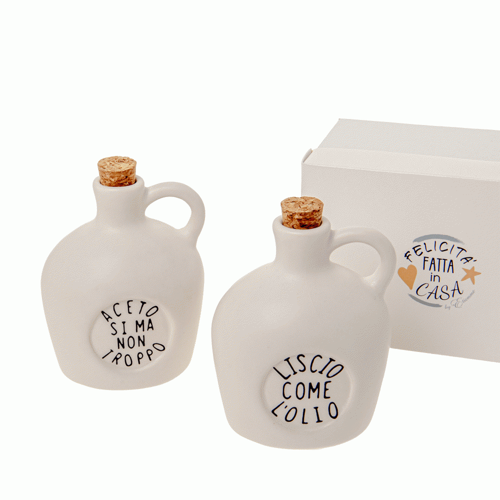Friends: Set olio e aceto in porcellana