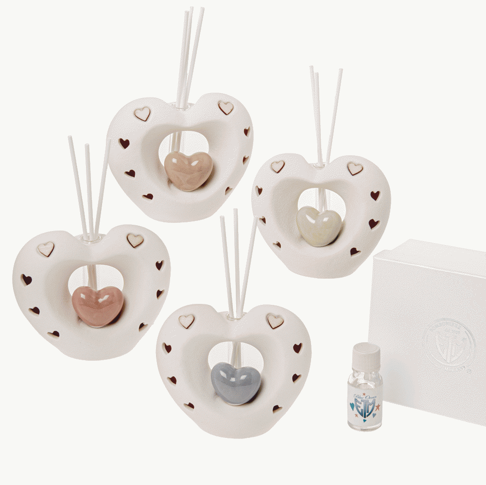 Bomboniera profumatore cuore con LED