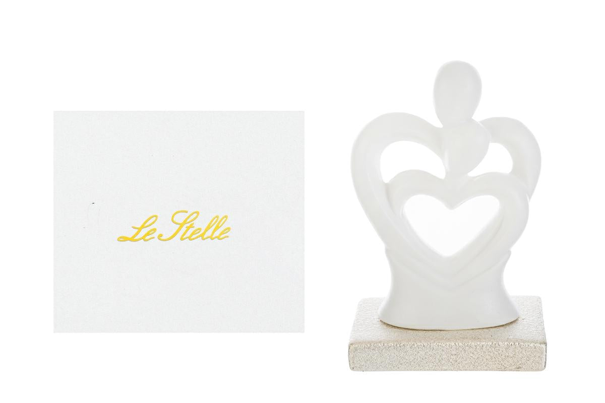 Bomboniera matrimonio: coppia di sposi stilizzati in porcellana