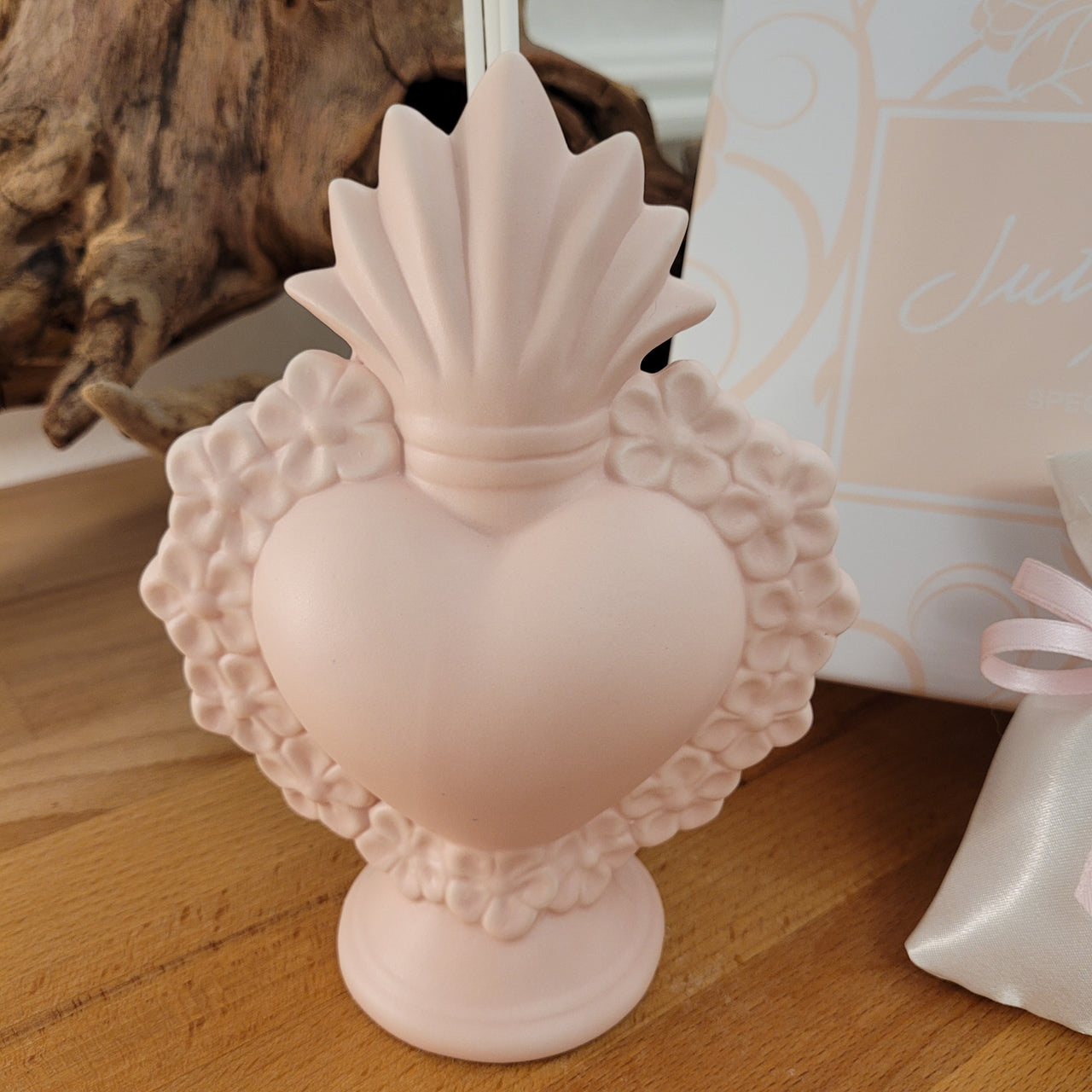 Sacro Cuore profumatore rosa