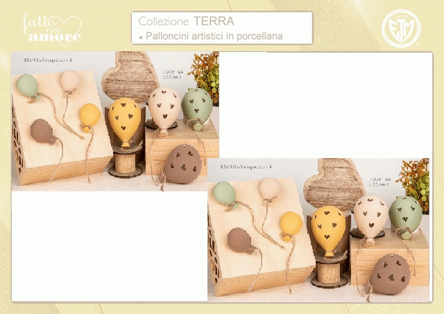 Terra Bolloon: bomboniera 2026 profumatore palloncino in porcellana