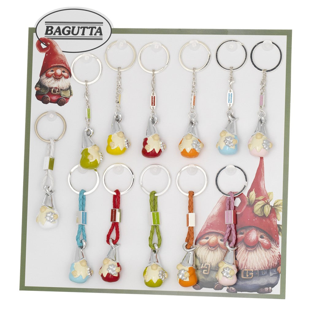 Gnomo portachiavi con cordoncino
