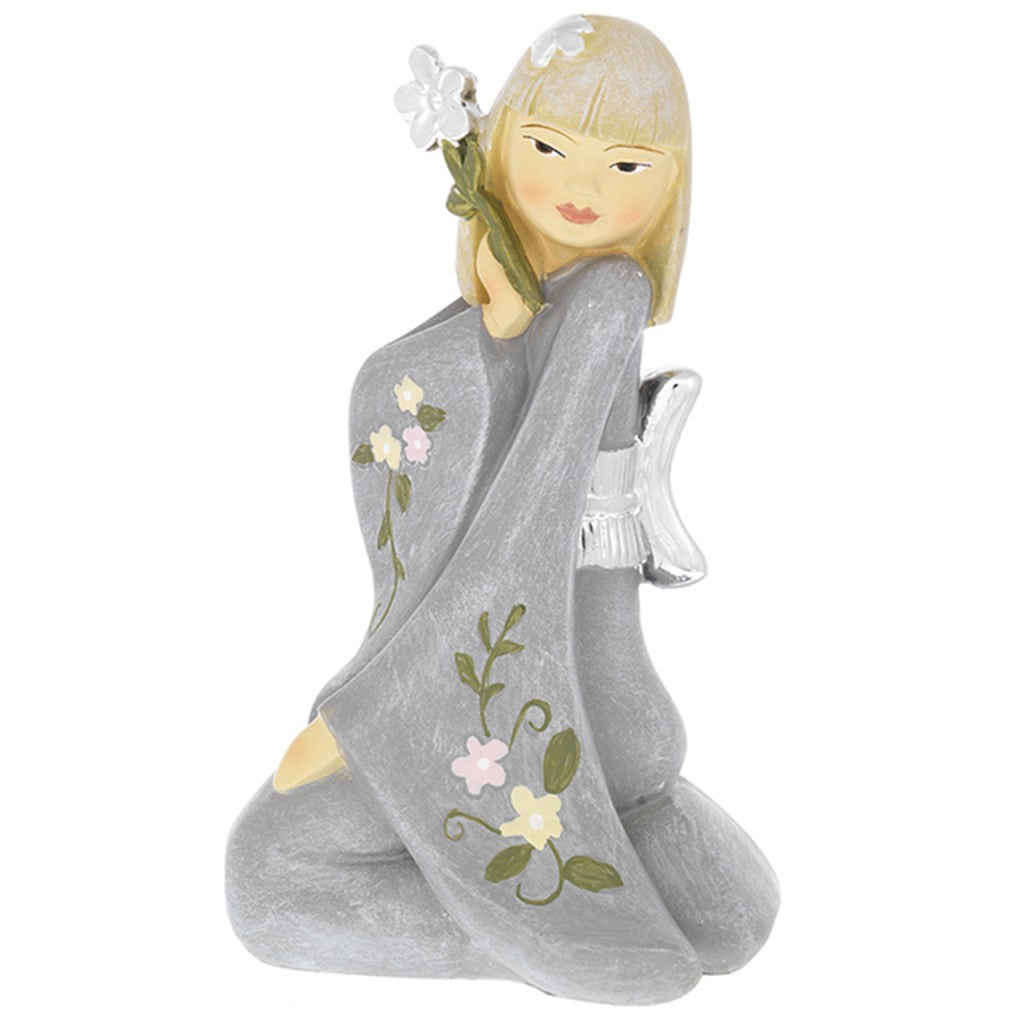 Geisha seduta con fiore, bomboniera Bagutta