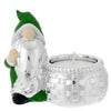 Gnomo portacandela verde con tealight