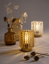 Lampada a LED in vetro ambra