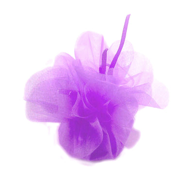 24 porta confetti organza lilla con petali, 2 al prezzo di 1
