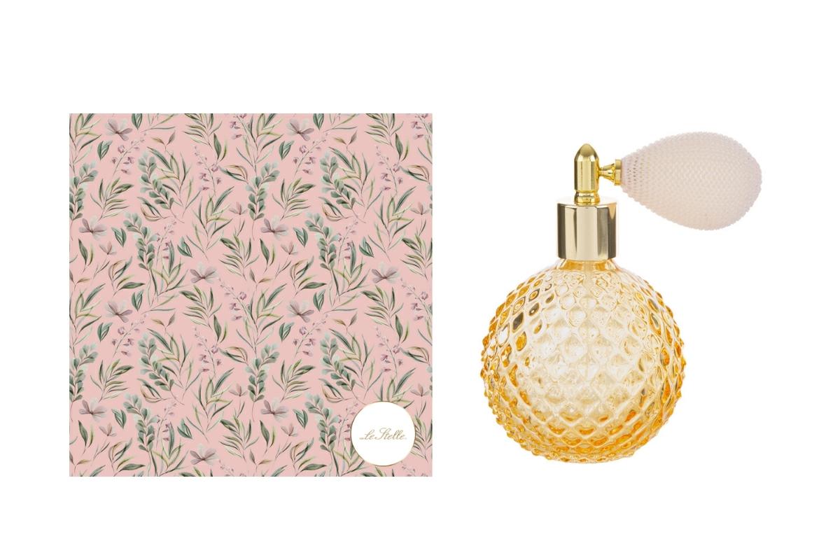 Portaprofumo spray tondo in vetro ambra, 100 ml