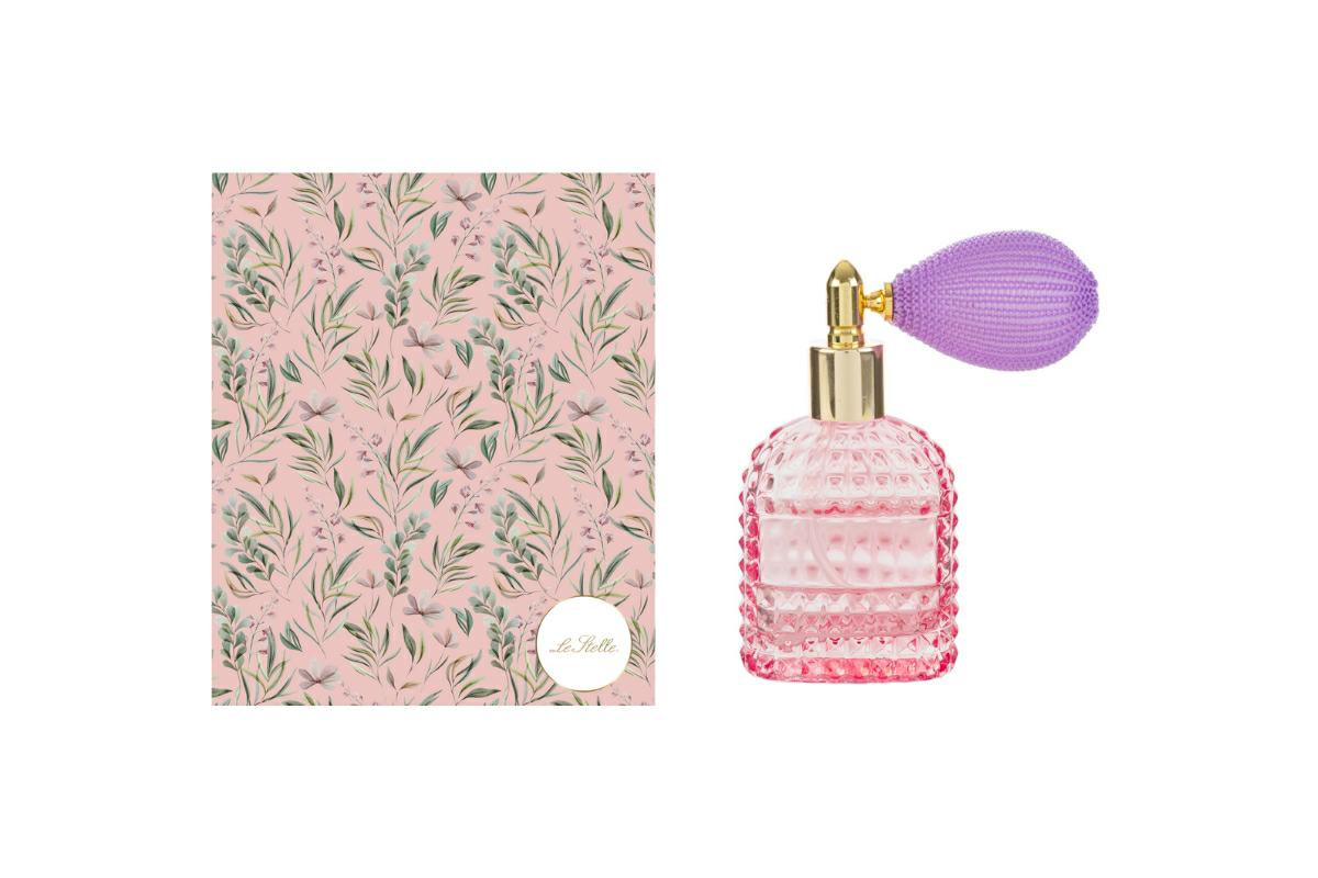 Portaprofumo spray in vetro rosa, 30 ml