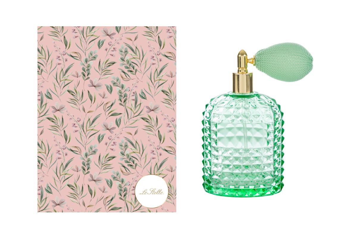 Portaprofumo spray in vetro verde, 100 ml