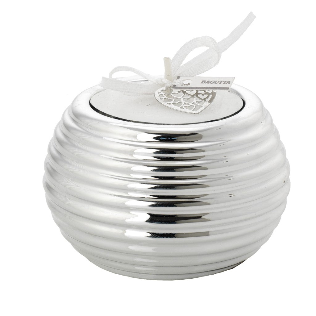 Porta candela Sfera Bagutta con tea light decorata