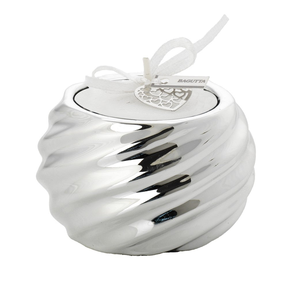 Porta candela Sfera Bagutta con tea light decorata