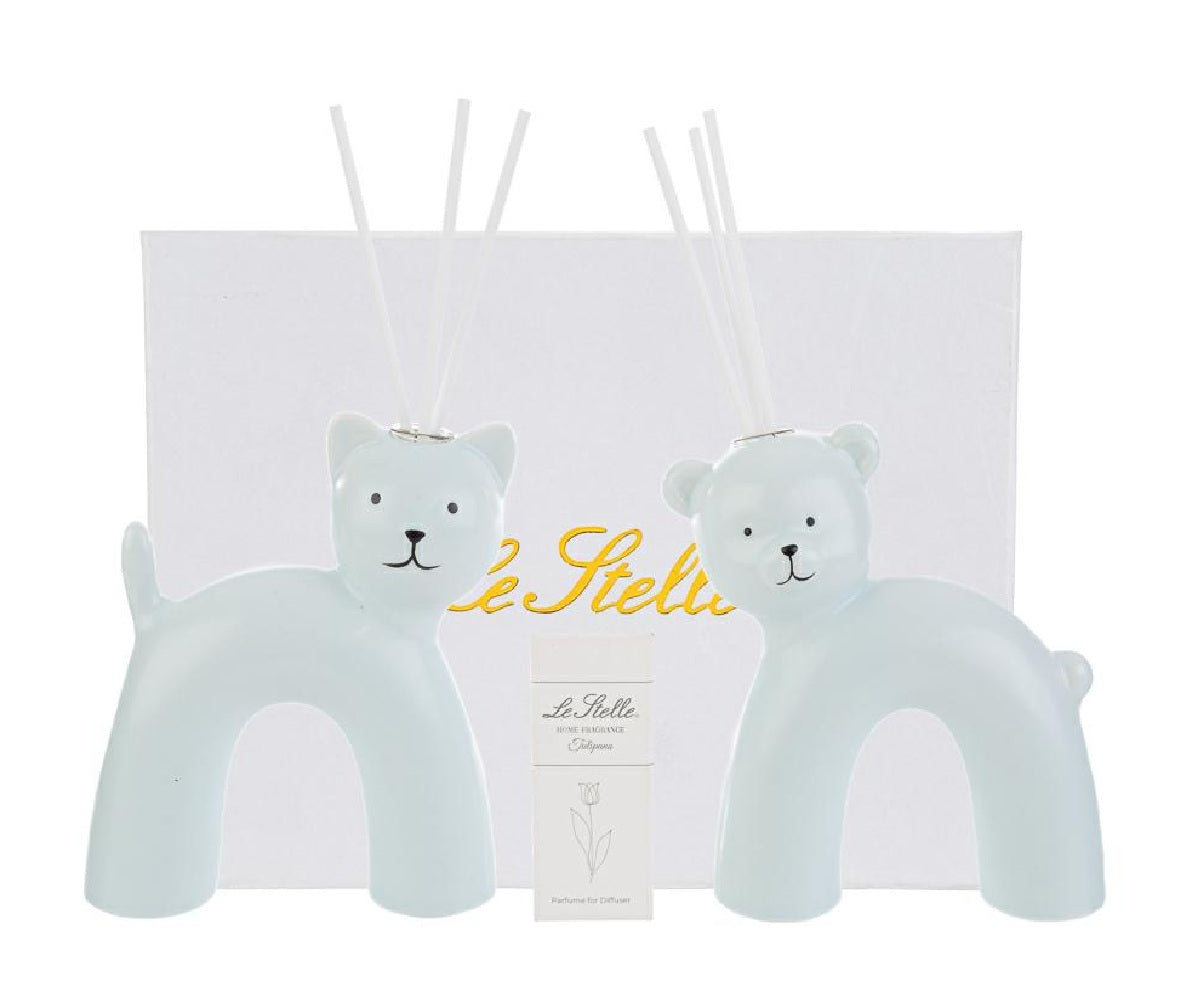 Bomboniera profumatore gatto azzurro