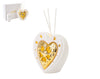 Profumatore cuore bianco e oro con LED