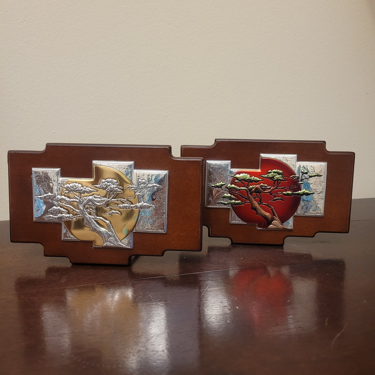 Quadretto argento "Bonsai"