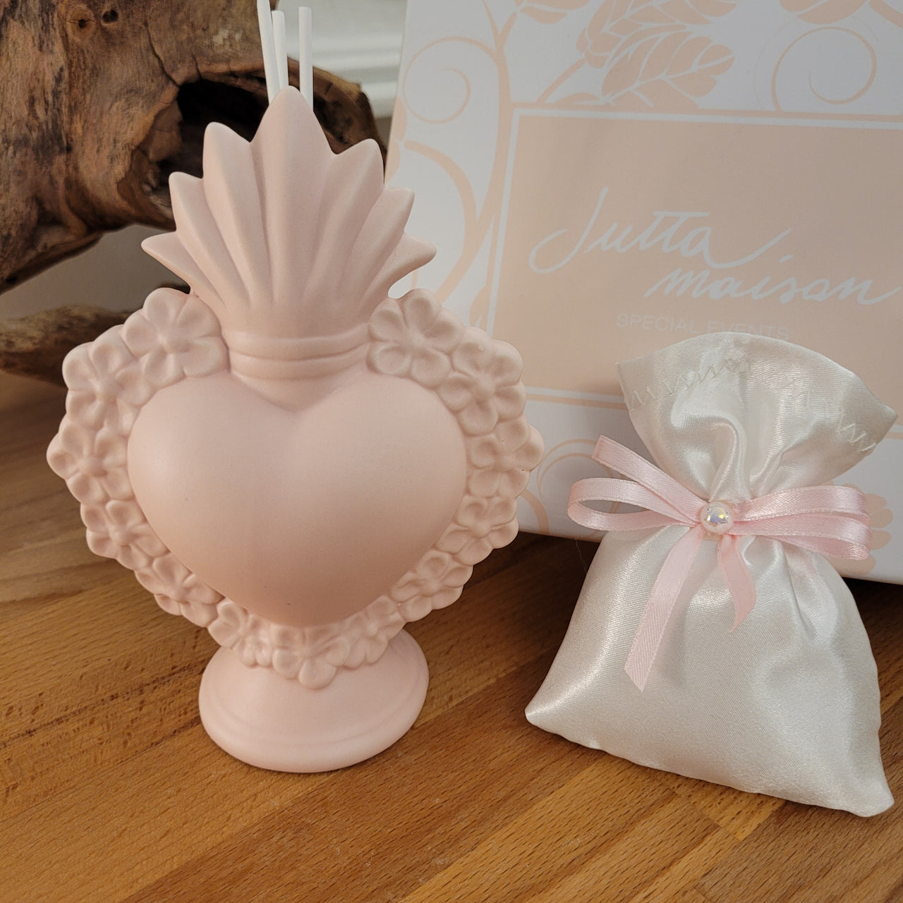 Sacro Cuore profumatore rosa