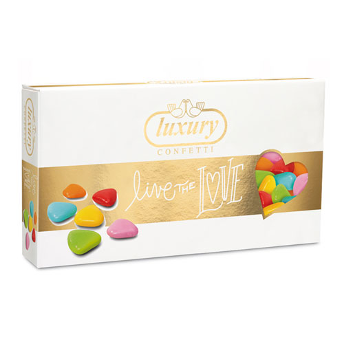 Confetti cuoricini al cioccolato Cuoriandoli Buratti in 16 colori –  Bomboniere Infinity