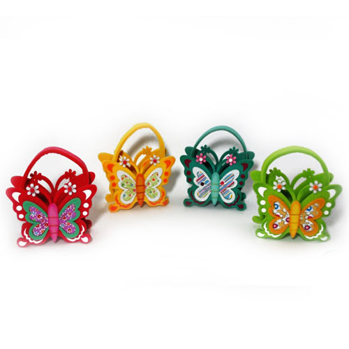 Cestino porta confetti farfalla bomboniera completa Comunione Cresima e compleanno, 36 pz