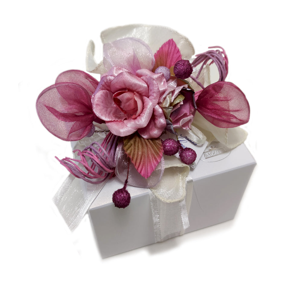 Scatolina cilindro decoro festoni