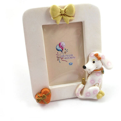 STOCK OFFERTA: Cornice portafoto cagnolino rosa, 53 pz