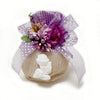 sacchetto porta confetti lilla con gessetto calice per comunione