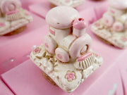 bomboniera tappo resina rosa