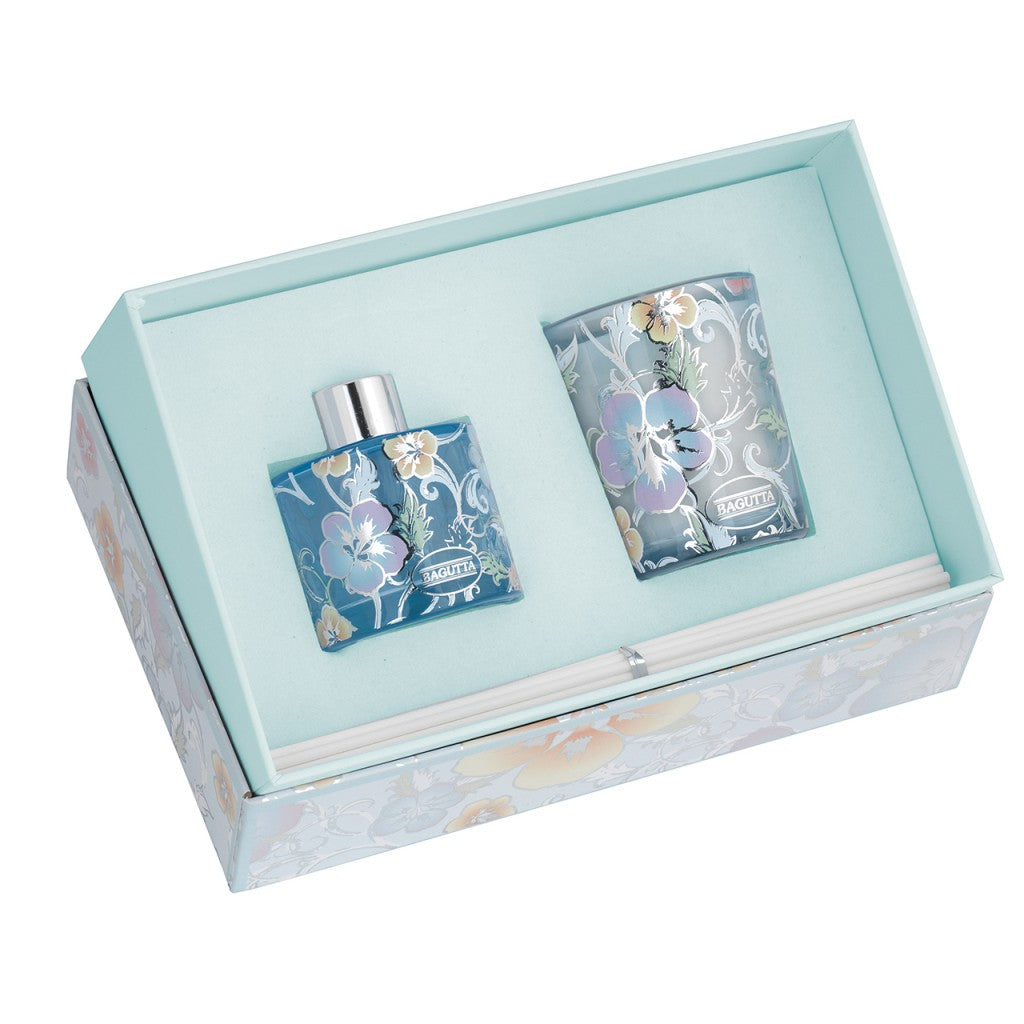 Cofanetto coordinato con profumatore e candela aromatizzata
