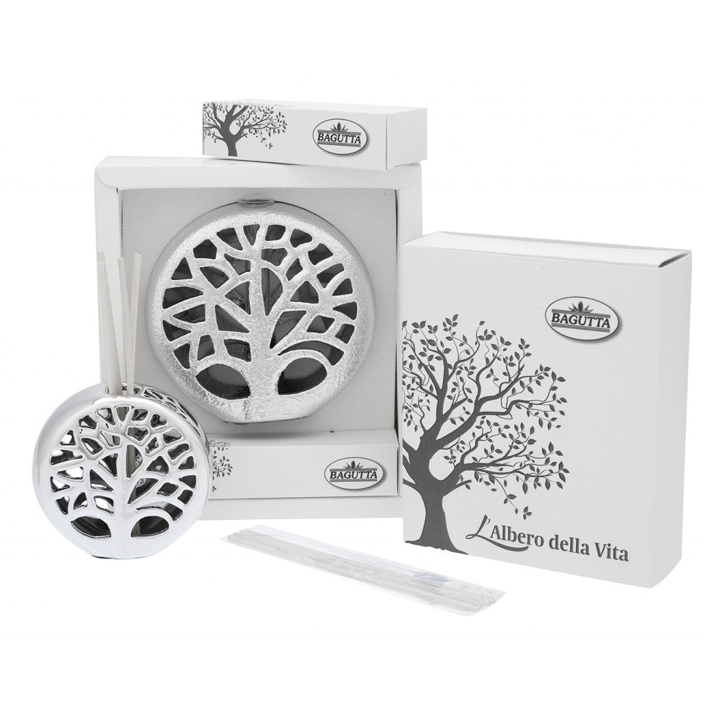 Diffusore profumo albero della vita tondo satinato
