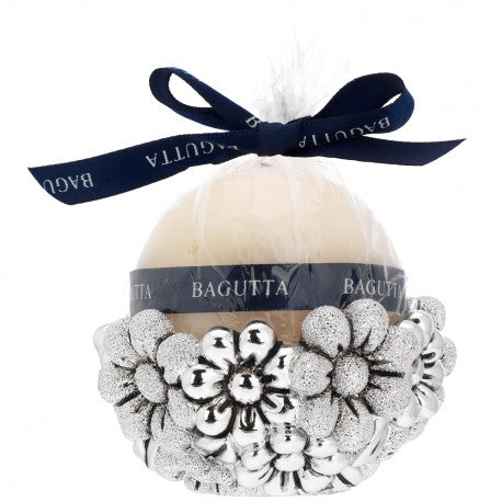 Portacandela sfera Bagutta con candela, 4 colori