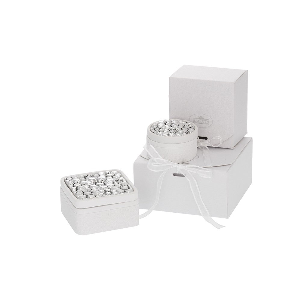 Scatolina tonda decoro albero della vita