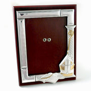 cornice in argento e legno per Cresima con Mitria dorata