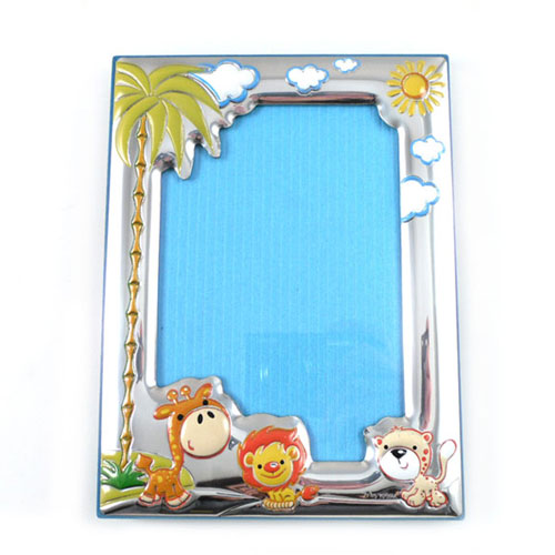 Cornice argento azzurra Safari