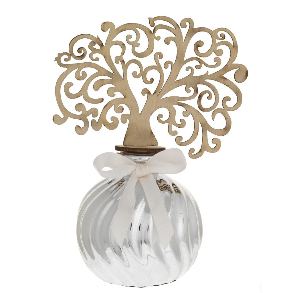 Diffusore ambiente albero della vita con sfera argentata