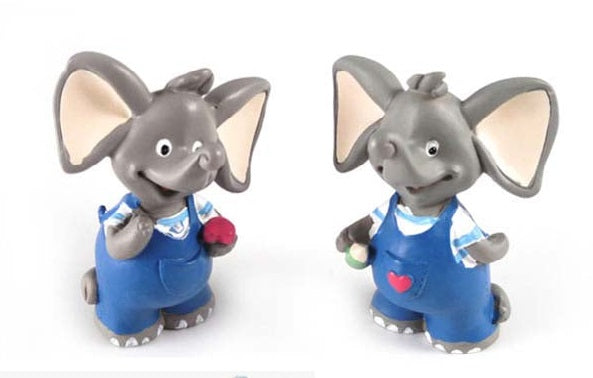 STOCK OFFERTA: Elefantino azzurro bomboniera, 50 pz