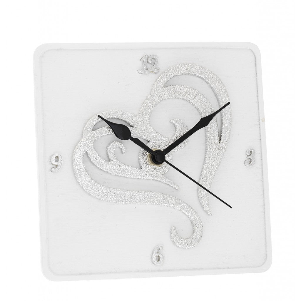 Orologio da tavolo con cuore stilizzato