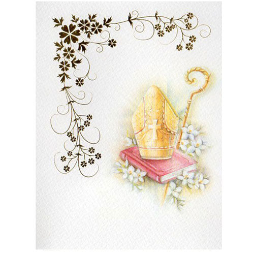 Partecipazione invito prestampato per Santa Cresima, 10 pz con busta