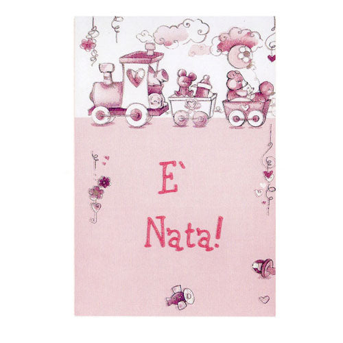 Partecipazione invito " E' nata! ", 10 pz con busta