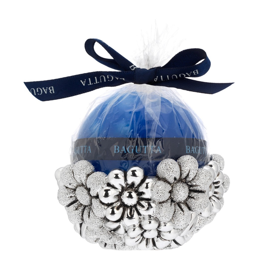 Portacandela sfera Bagutta con candela, 4 colori