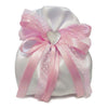 Glamour sacchetto portaconfetti in rosa per nascita e battesimo bimba