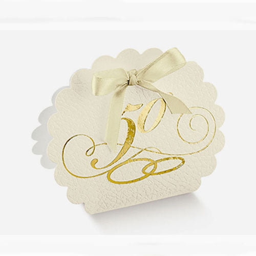 Scatolina portaconfetti 50° anniversario di matrimonio