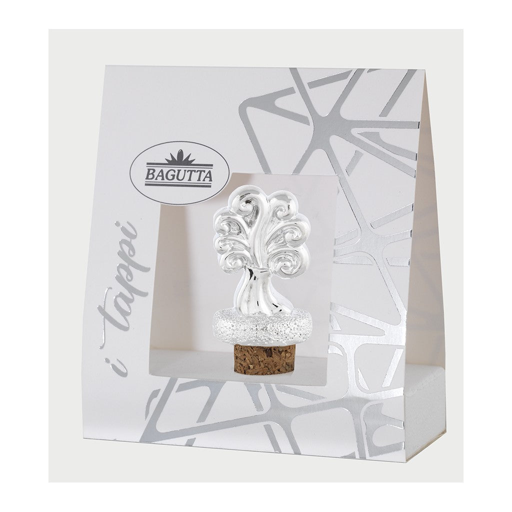 tappo per bottiglia con albero della vita e quadrifogli